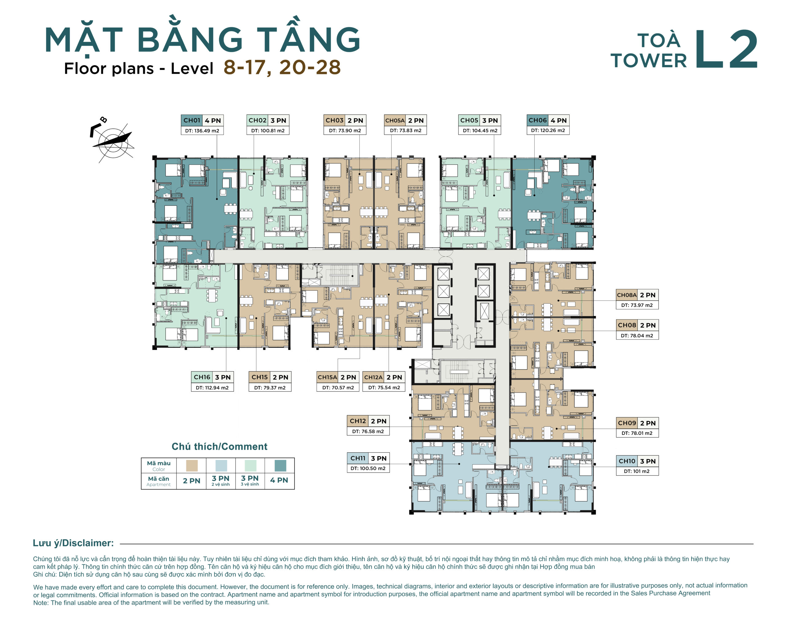 mặt bằng tòa h2 luxora bắc giang