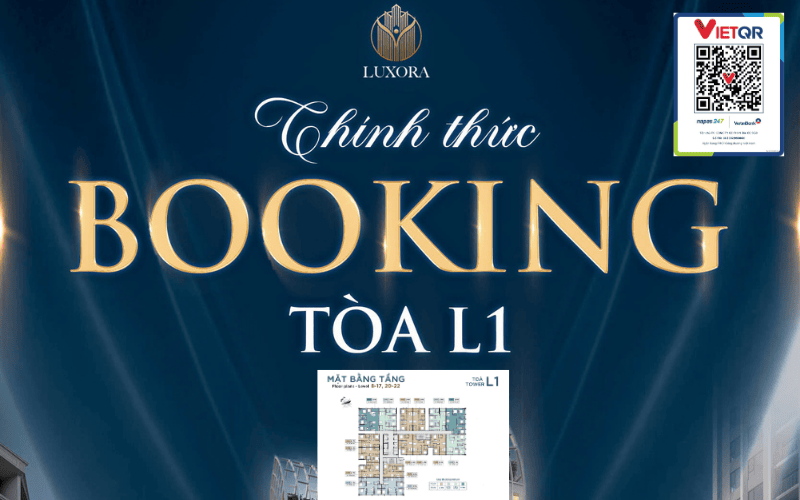 chính thức booking tòa l1 luxora